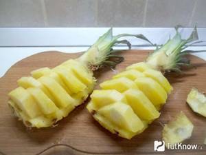 Как почистить ананас