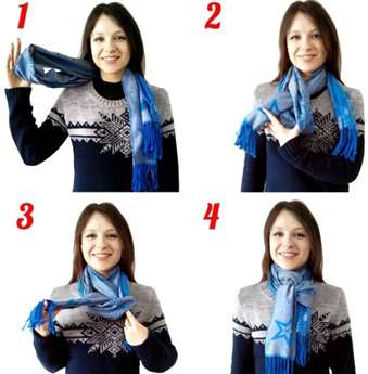 Как завязать шарф