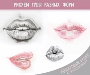 Как рисовать мужские губы