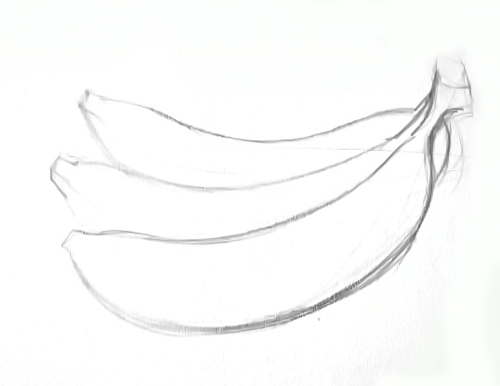 Как нарисовать банан