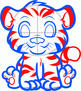 Как рисовать тигра