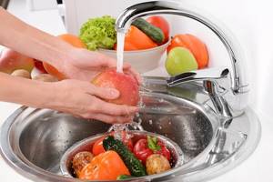 Как помыть фрукты и овощи