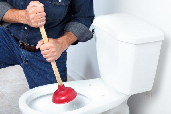Как прочистить засорившийся туалет